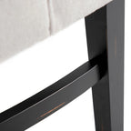 Farmhouse 5-Piece Black Wooden Dining Set