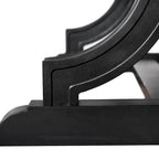 Farmhouse 5-Piece Black Wooden Dining Set