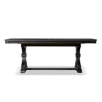 Farmhouse 5-Piece Black Wooden Dining Set