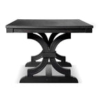 Farmhouse 5-Piece Black Wooden Dining Set