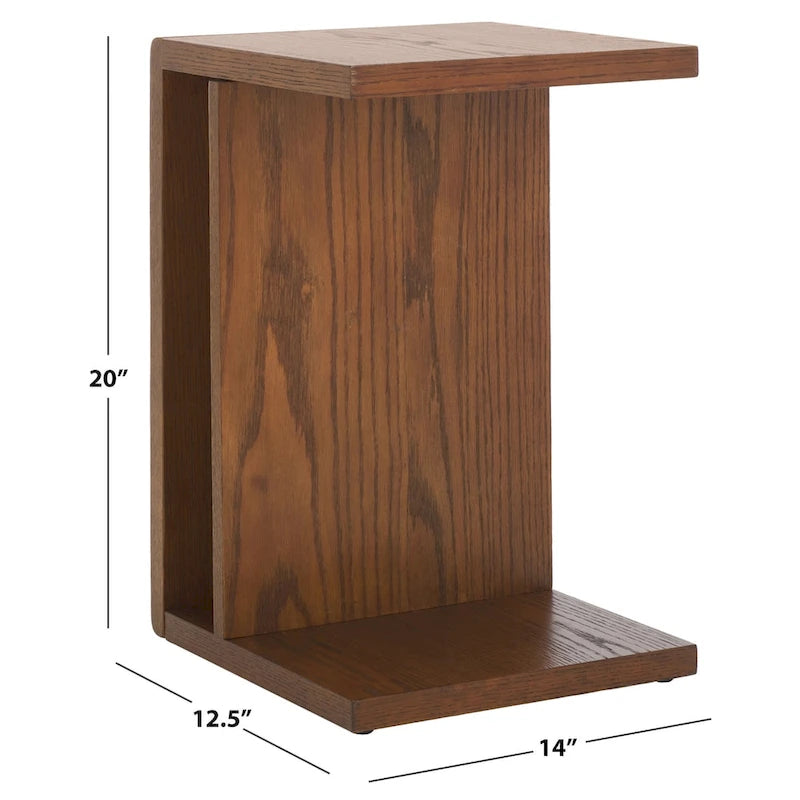 Wood C Table - 14Wx13Dx20H